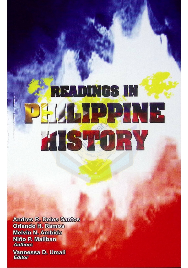 Readings in th e Philippine history by Delos Santos et al. 2019
